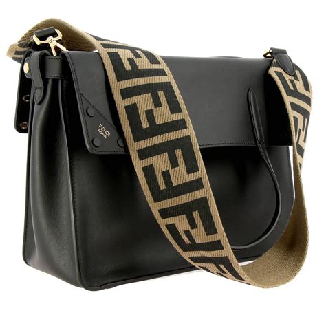 fendi satchel women's|fendi bag with thick strap.